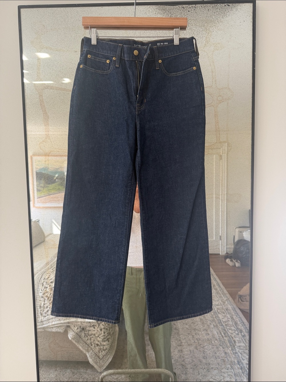 J. Crew Dark Indigo Wide-Leg Jeans